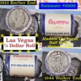 ***Auction Highlight*** Old Casino 50c Roll $10 Halves Las Vegas Casino Aladdin 1944 Walker & 1912 B