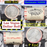 ***Auction Highlight*** Full Morgan/Peace Casino Las Vegas Stardust silver $1 roll $20, 1889 & P end