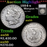 ***Auction Highlight*** 1884-s Morgan Dollar $1 Graded au55 by SEGS (fc)
