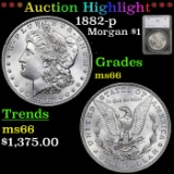 ***Auction Highlight*** 1882-p Morgan Dollar $1 Graded ms66 by SEGS (fc)