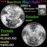 ***Auction Highlight*** 1881-s Morgan Dollar $1 Graded ms67 by SEGS (fc)