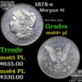 1878-s Morgan Dollar $1 Grades Choice Unc+ PL