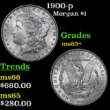 1900-p Morgan Dollar $1 Grades GEM+ Unc
