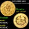 1871 California Fractional Gold $1 BH-1011 Grades Unc Details