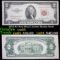 1953 $2 Red Seal United States Note Grades Gem CU