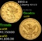 1852-o Gold Liberty Quarter Eagle $2 1/2 Grades Choice AU/BU Slider