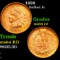 1889 Indian Cent 1c Grades Choice Unc RD