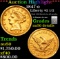 ***Auction Highlight*** 1847-o Gold Liberty Quarter Eagle $2 1/2 Graded au50 details By SEGS (fc)