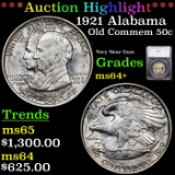 ***Auction Highlight*** 1921 Alabama Old Commem Half Dollar 50c Graded ms64+ By SEGS (fc)