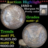 ***Auction Highlight*** 1880-s Morgan Dollar 1 Graded ms66+ pl By SEGS (fc)