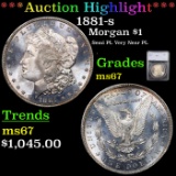***Auction Highlight*** 1881-s Morgan Dollar 1 Graded ms67 By SEGS (fc)