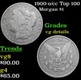 1900-o/cc Top 100 Morgan Dollar $1 Grades vg details