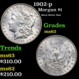 1902-p Morgan Dollar $1 Grades Select Unc