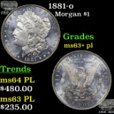 1881-o Morgan Dollar $1 Grades Select Unc+ PL