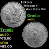 1879-o Morgan Dollar $1 Grades AU, Almost Unc