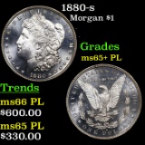 1880-s Morgan Dollar $1 Grades GEM+ PL