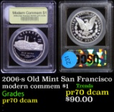 Proof 2006-s Old Mint San Francisco Modern Commem Dollar $1 Graded GEM++ Proof Deep Cameo By USCG