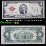 1928G $2 Red seal United States Note Grades vf+