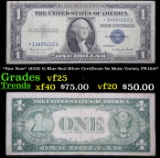*Star Note* 1935 G $1 Blue Seal Silver Certificate No Motto Variety FR-1616* Grades vf+