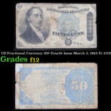 US Fractional Currency 50¢ Fourth Issue March 3, 1863 Fr-1379 Grades f, fine