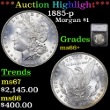 ***Auction Highlight*** 1885-p Morgan Dollar 1 Graded ms66+ By SEGS (fc)