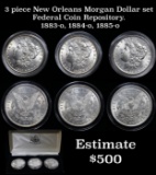 3 piece New Orleans Morgan Dollar set Federal Coin Repository
