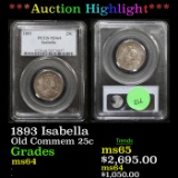 ***Auction Highlight*** PCGS 1893 Isabella Isabella Quarter 25c Graded ms64 By PCGS (fc)