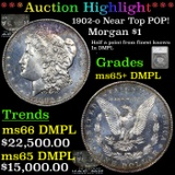 ***Auction Highlight*** 1902-o Morgan Dollar Near Top POP! 1 Graded ms65+ DMPL By SEGS (fc)