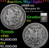 1889-cc Morgan Dollar $1 Graded f15 By SEGS