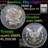 ***Auction Highlight*** 1896-p Morgan Dollar 1 Graded ms65 DMPL By SEGS (fc)