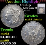 ***Auction Highlight*** 1894-p Morgan Dollar $1 Graded ms62 details By SEGS (fc)