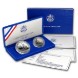 1986 Statue of Liberty proof commemorative 2 piece set $1 and 50c
