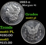 1883-o Morgan Dollar $1 Grades Select Unc PL