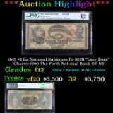 ***Auction Highlight*** 1865 $2 Lg National Banknote Fr-387B 