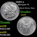 1885-s Morgan Dollar $1 Grades Choice AU