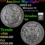 1893-cc Morgan Dollar $1 Graded f15 By SEGS