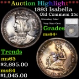 ***Auction Highlight*** 1893 Isabella Isabella Quarter 25c Graded ms64+ By SEGS (fc)