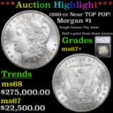 ***Auction Highlight*** 1880-cc Morgan Dollar Near TOP POP! 1 Graded ms67+ By SEGS (fc)