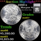 ***Auction Highlight*** 1889-s Morgan Dollar 1 Graded ms65+ By SEGS (fc)