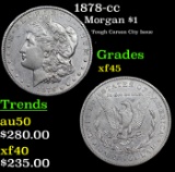1878-cc Morgan Dollar $1 Grades xf+