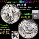 ***Auction Highlight*** 1927-d Standing Liberty Quarter 25c Graded ms66 fh By SEGS (fc)