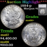 ***Auction Highlight*** 1884-p Morgan Dollar 1 Graded ms66+ By SEGS (fc)