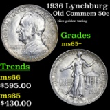 1936 Lynchburg Old Commem Half Dollar 50c Grades GEM+ Unc
