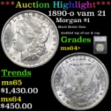 ***Auction Highlight*** 1890-o Morgan Dollar vam 21 1 Graded ms64+ By SEGS (fc)