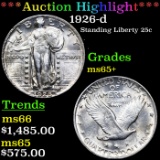 ***Auction Highlight*** 1926-d Standing Liberty Quarter 25c Grades GEM+ Unc (fc)