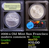 2006-s Old Mint San Francisco Modern Commem Dollar $1 Graded ms70, Perfection By USCG