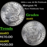 1904-o Morgan Dollar vam 48 R6 Fishhook $1 Grades BU+