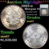 ***Auction Highlight*** 1885-o Morgan Dollar 1 Graded ms67 By SEGS (fc)