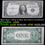 *Star Note* 1935a $1 Blue Seal Silver Certificate Grades xf+