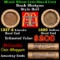 Mixed small cents 1c orig shotgun roll, 1917-d Wheat Cent, 1889 Indian Cent other end McDonalds Wrap